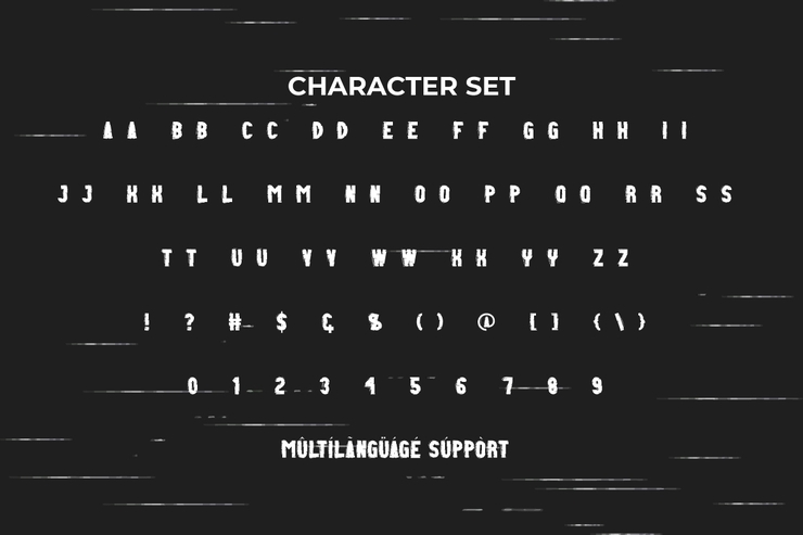 Glitch code字体 4