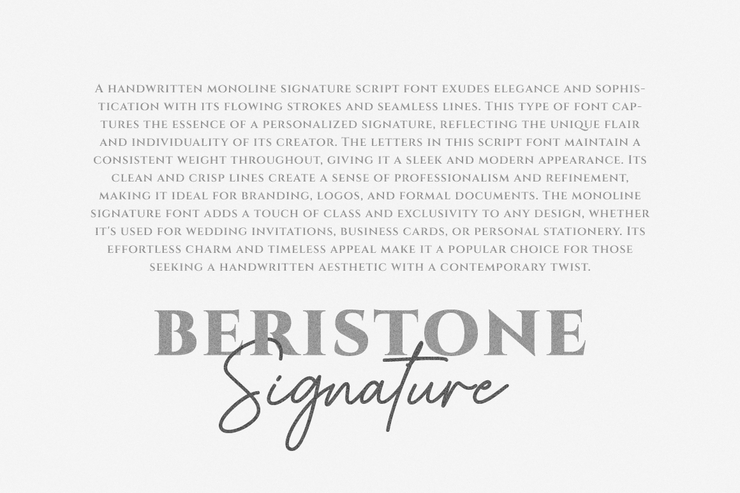 Beristone字体 2