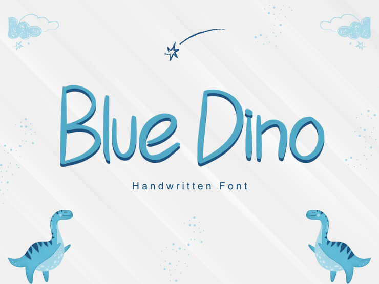 Blue dino字体 1