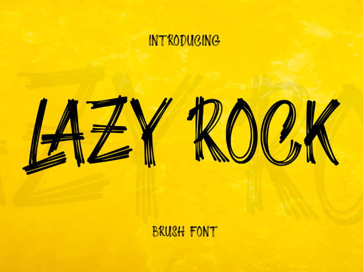 Lazy rock字体 1