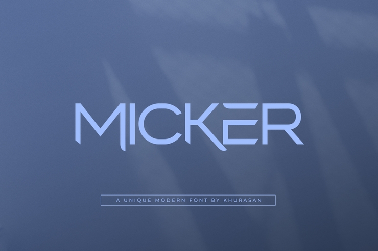Micker字体 1