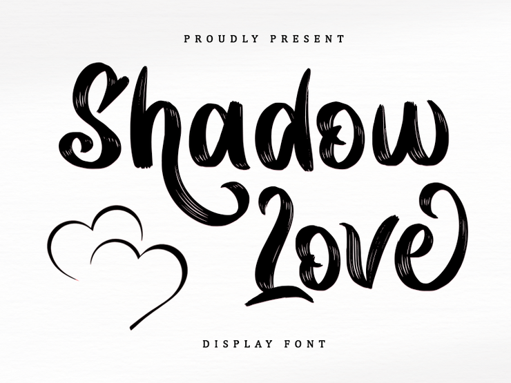 Shadow love字体 1