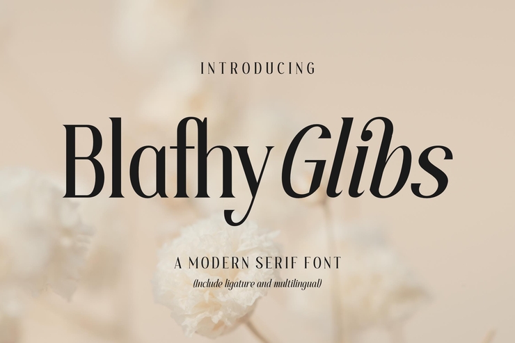 Blafhy glibs字体 1