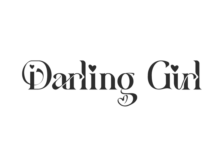 Darling girl字体 1