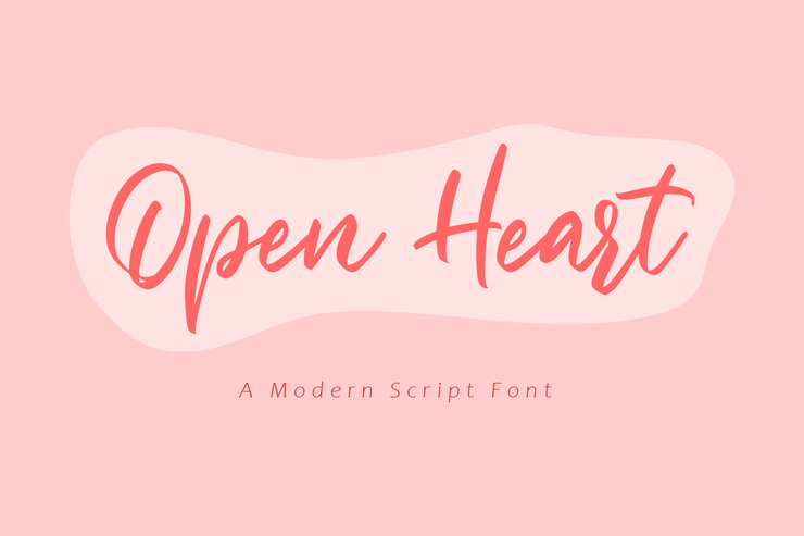 Open heart字体 1