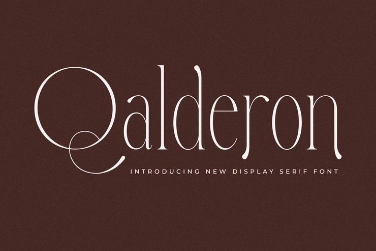 Qalderon字体 1