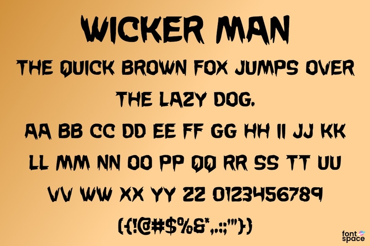 Wicker man字体 6