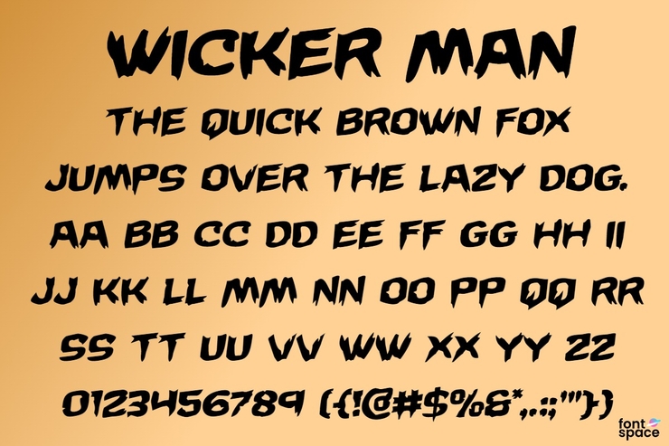 Wicker man字体 3