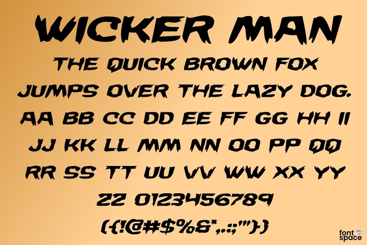 Wicker man字体 9