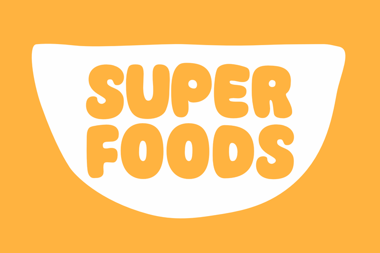Super foods字体 1