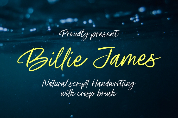 Billie james字体 1