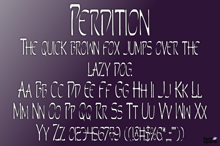 Perdition字体 4