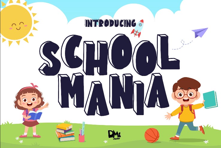 School mania字体 1