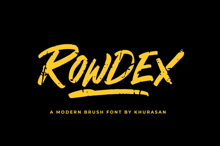 Rowdex字体 1