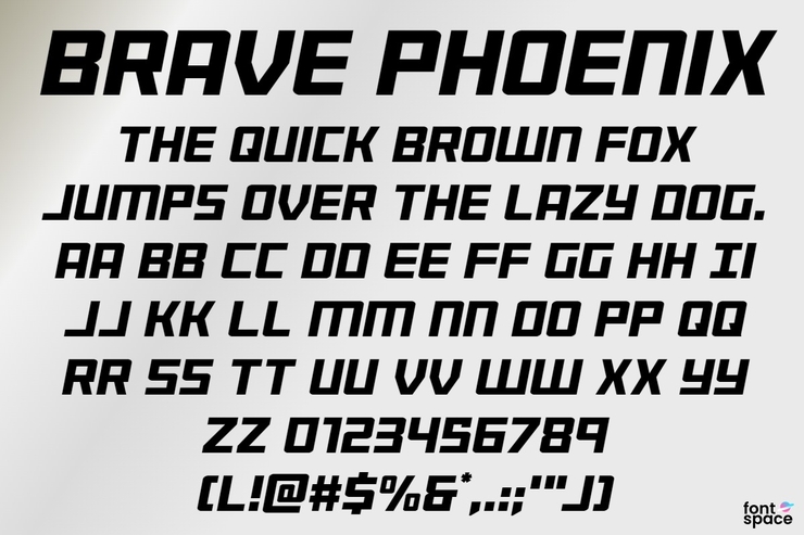 Brave phoenix字体 9