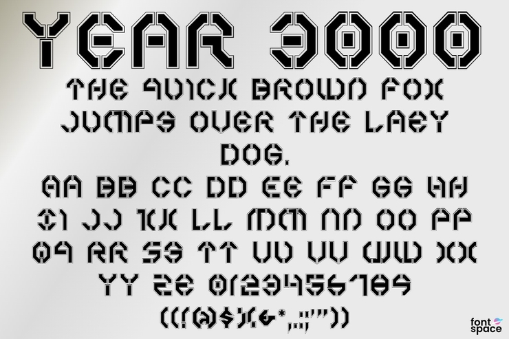 Year 3000字体 6