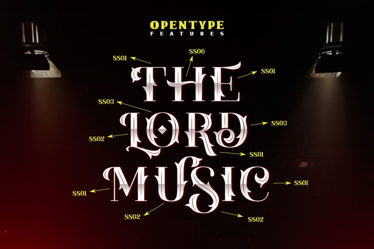The lord music字体 5
