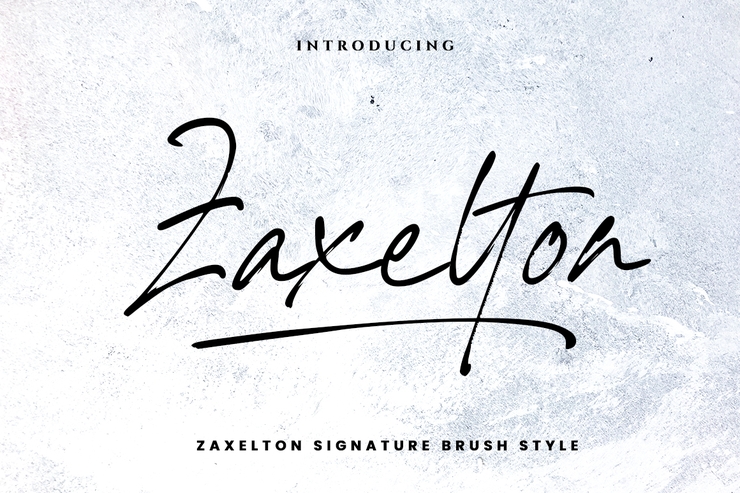 Zaxelton字体 1