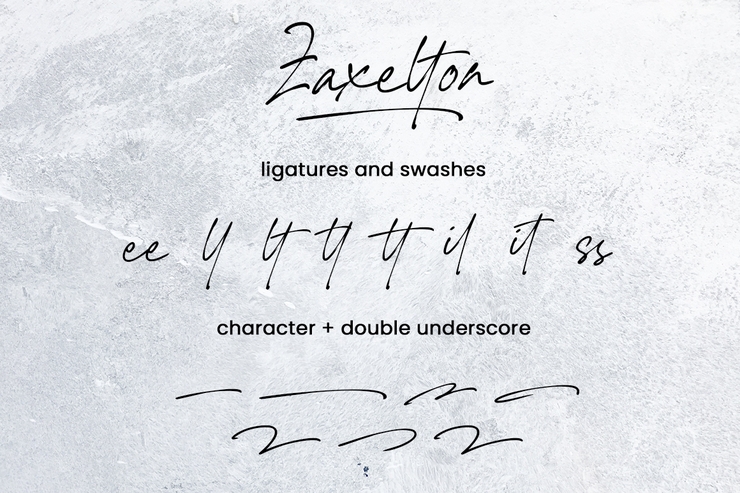 Zaxelton字体 3