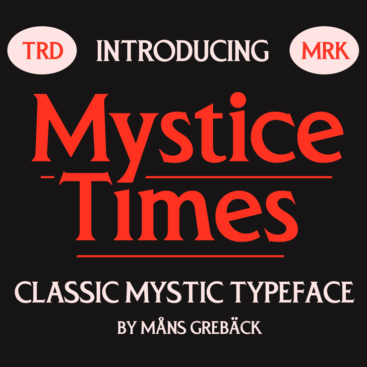 Mystice times字体 7