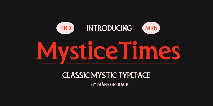 Mystice times字体 1