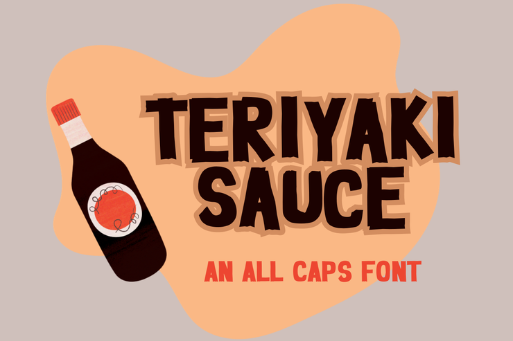Teriyaki sauce字体 1