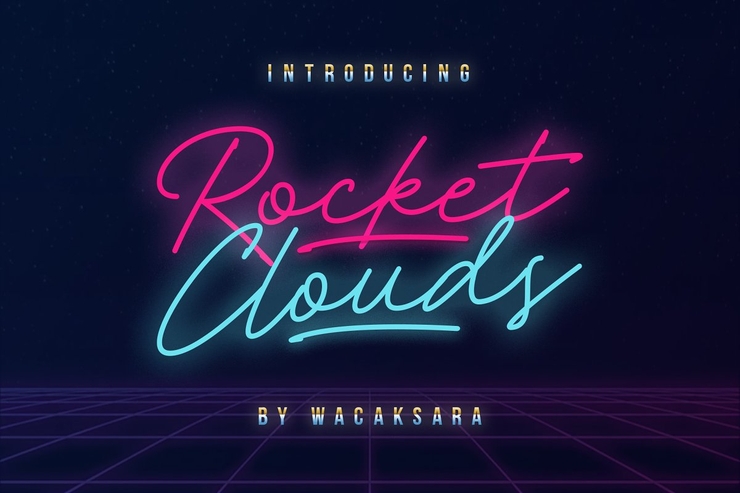 Rocket clouds字体 2