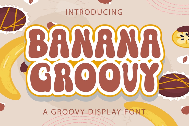 Banana groovy字体 1