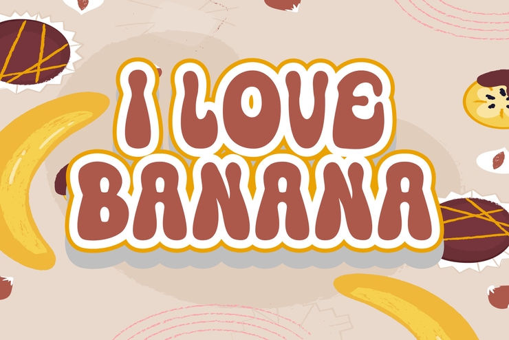 Banana groovy字体 4