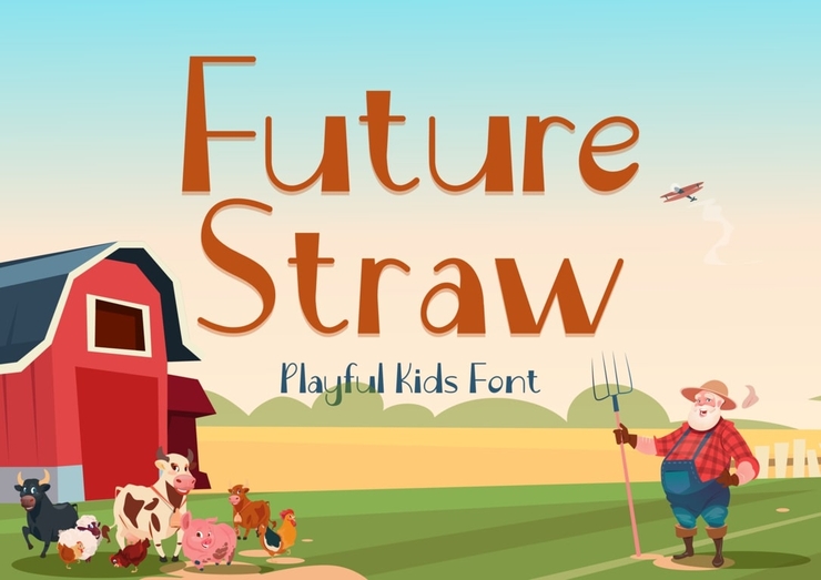 Future straw字体 1