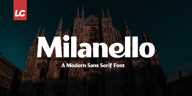 Milanello字体 1