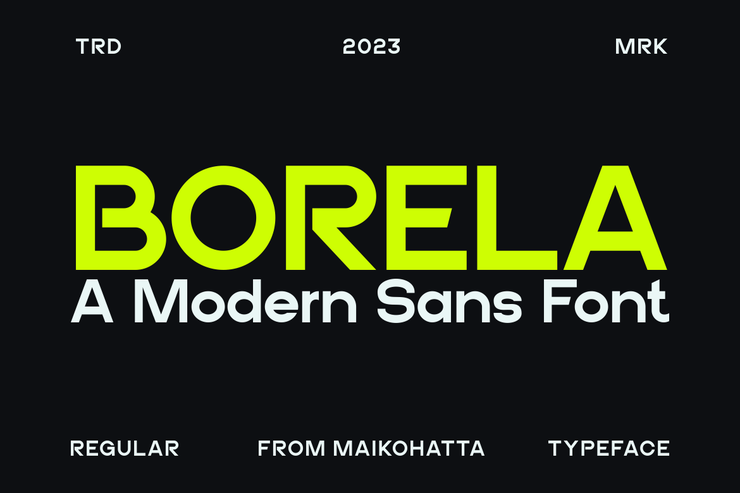 Borela字体 1