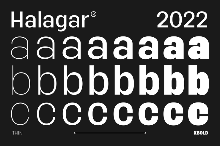 Halagar字体 3