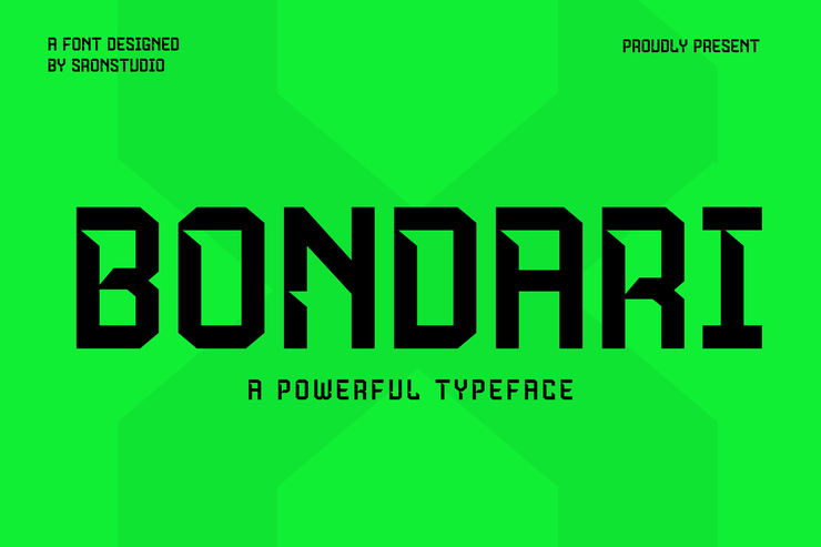 Bondari字体 1