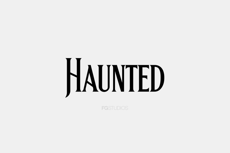 Haunted字体 1