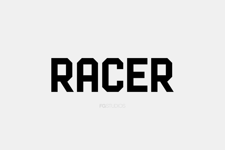 Racer字体 1