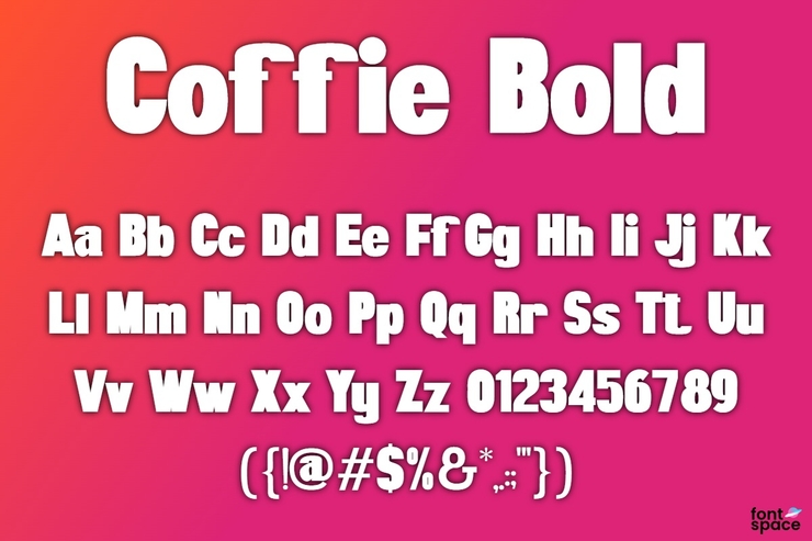 Coffie bold字体 2