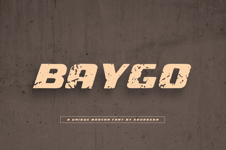 Baygo字体 1
