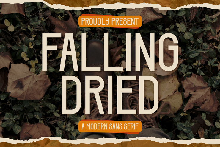 Falling dried字体 2