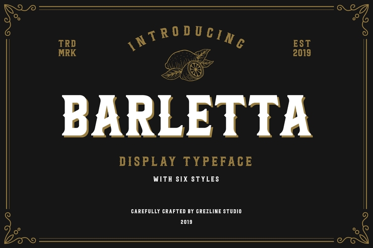 Barletta字体 1