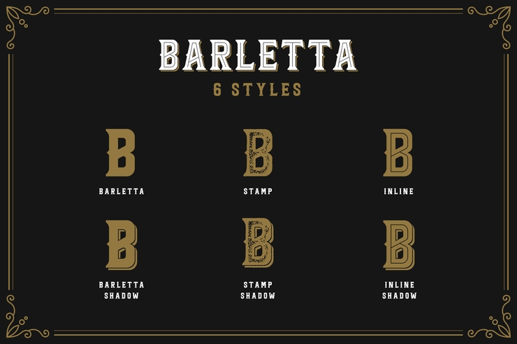 Barletta字体 3