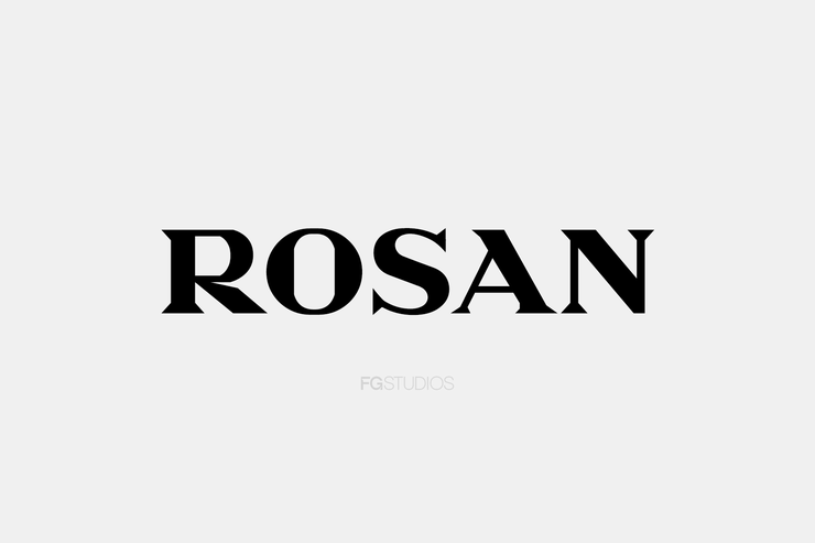 Rosan字体 1
