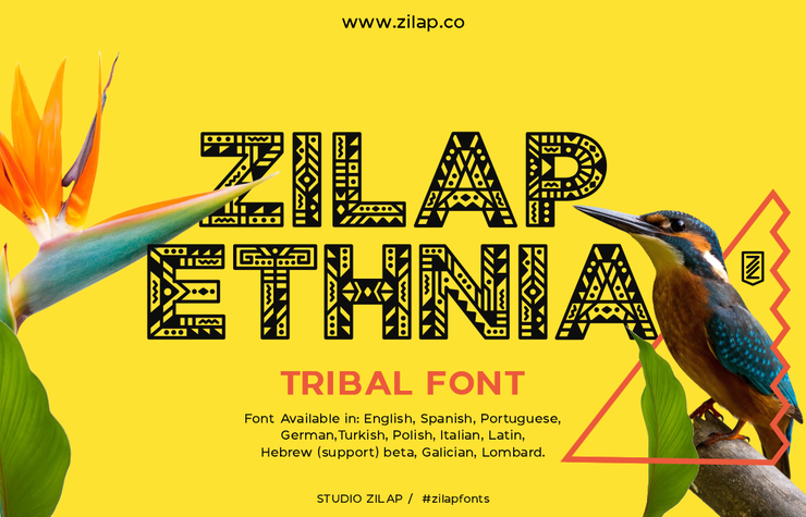 Zilap ethnia字体 1