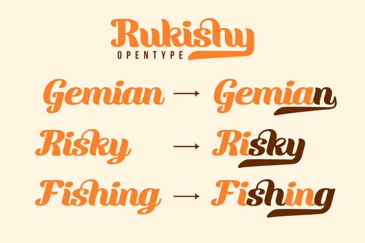 Rukishy trial字体 5