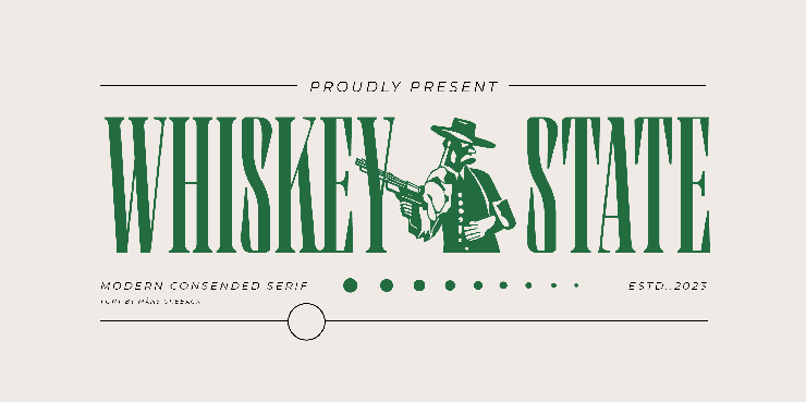 Whiskey state字体 1