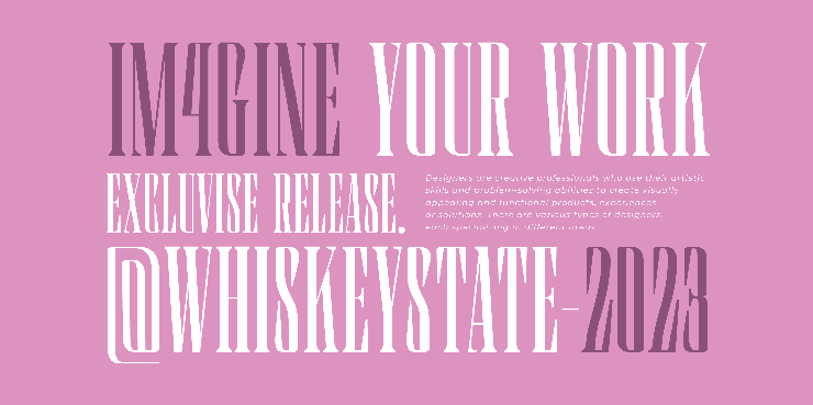 Whiskey state字体 7