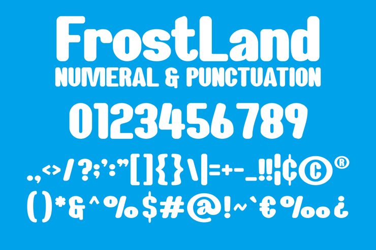 Frost land字体 5
