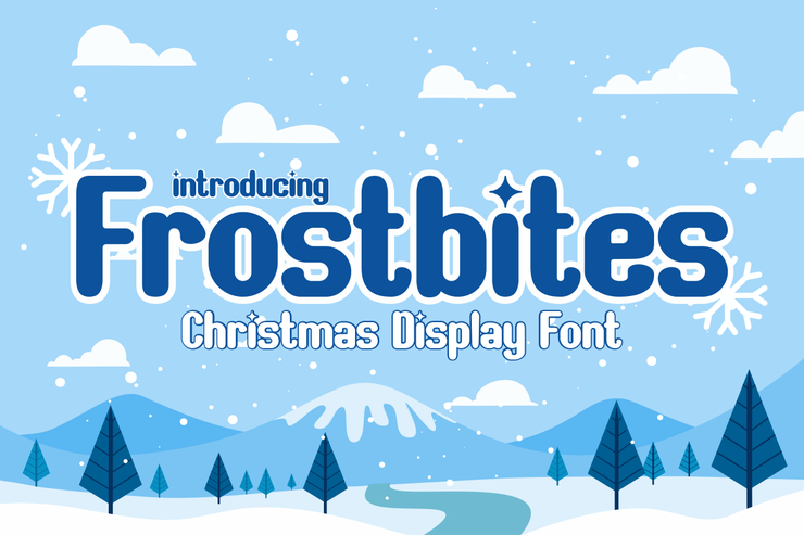 Frostbites字体 1
