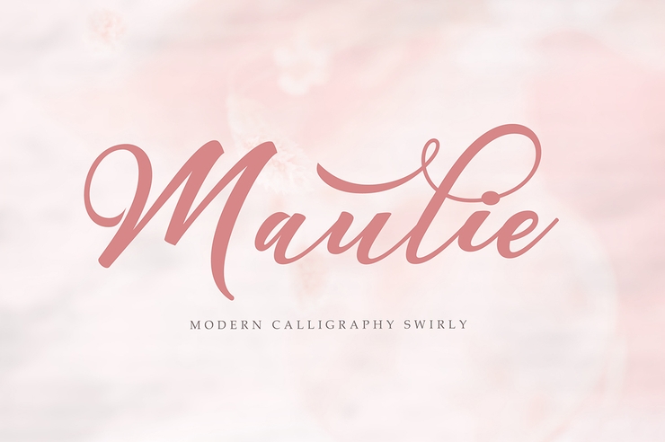 Maulie script字体 1