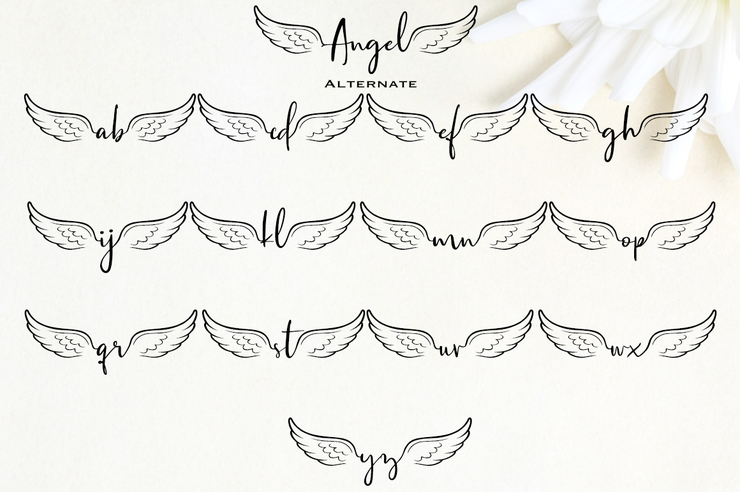 Angel字体 3
